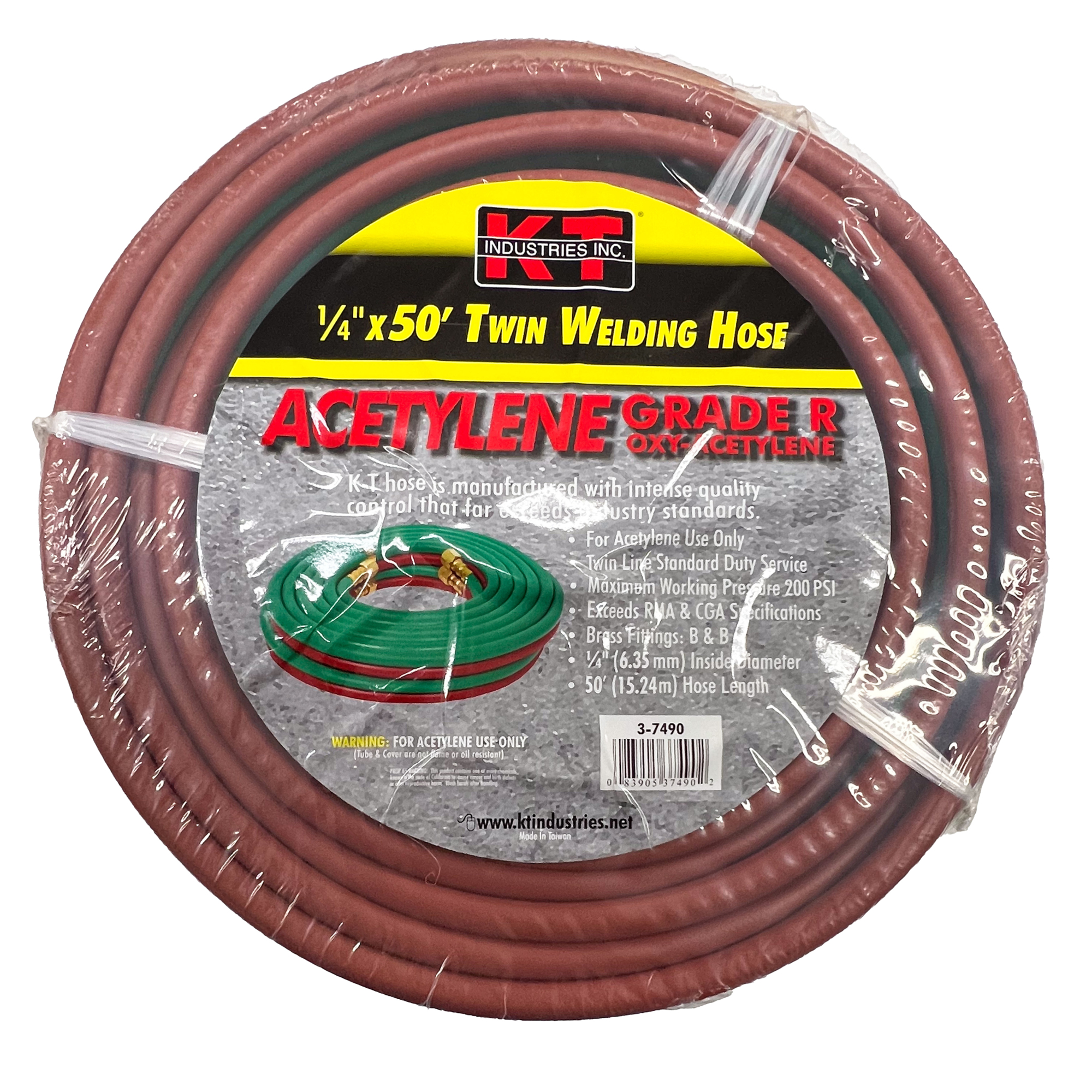K-T Industries Twin Line Hose — 1/4in. x 50ft., Model# 3-7490